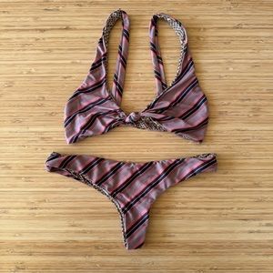 Acacia Retro Stripe Bikini